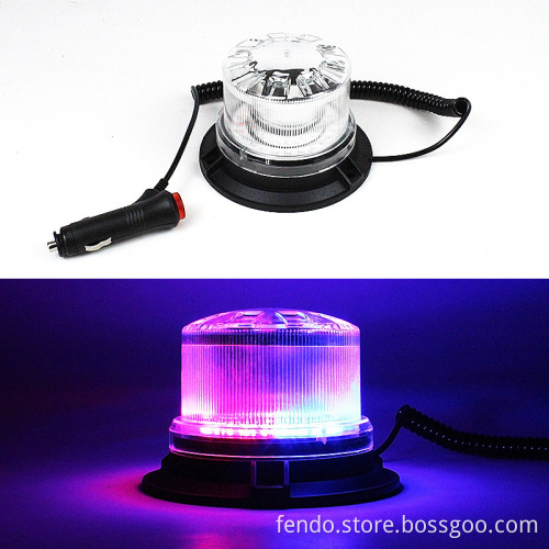 12V/24V 24W ABS AC Amber Strobe Warning LED Beacon Lights